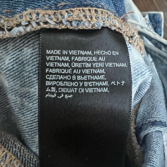 Bebe Distressed Suspender Shorts - Picture 7 of 8